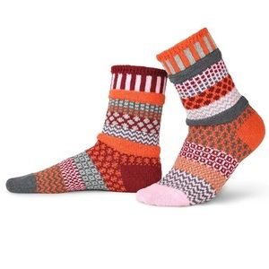 SOLMATE SOCKS Recycled Persimmon Crew Sock
